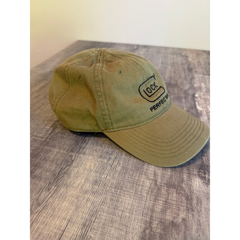 Glock Perfection Baseball Cap Hat Olive Green Tactical Adjustable Cotton Twill
